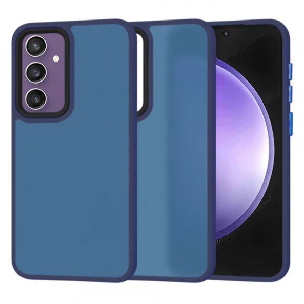 Husa pentru Samsung Galaxy S23 FE S711, Techsuit, HaloFrost, Bleumarin