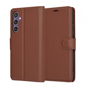 Husa pentru Samsung Galaxy S23 FE S711, Techsuit, Leather Folio, Maro