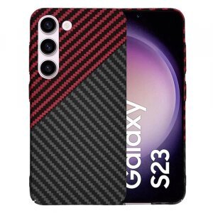 Husa pentru Samsung Galaxy S23 S911, Techsuit, Carbonite FiberShell Vortex, Rosie