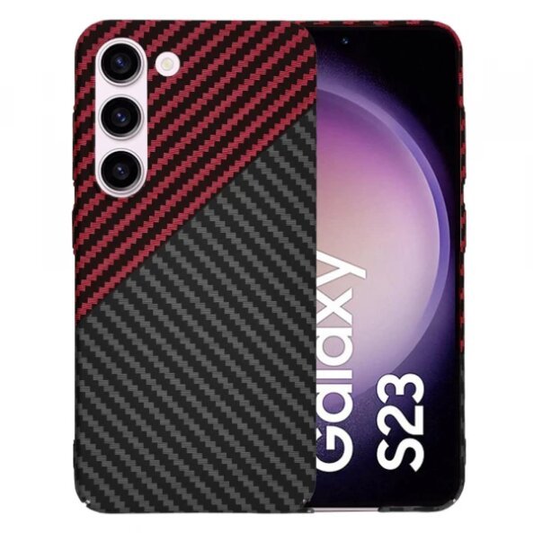 Husa pentru Samsung Galaxy S23 S911, Techsuit, Carbonite FiberShell Vortex, Rosie