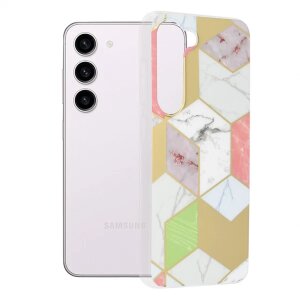 Husa pentru Samsung Galaxy S23 S911, Techsuit, Marble, Mov