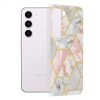 Husa pentru Samsung Galaxy S23 S911, Techsuit, Marble, Roz