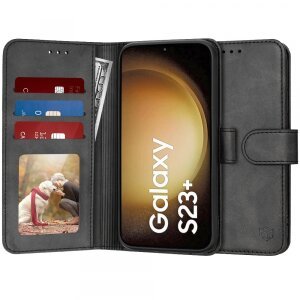 Husa pentru Samsung Galaxy S23+ S916, Techsuit, Diary Book, Neagra