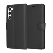 Husa pentru Samsung Galaxy S23+ S916, Techsuit, Leather Folio, Neagra