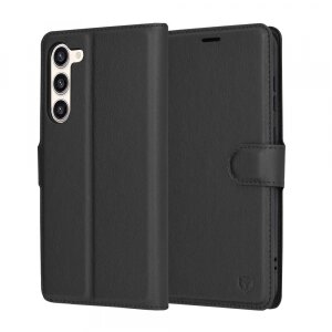 Husa pentru Samsung Galaxy S23+ S916, Techsuit, Leather Folio, Neagra