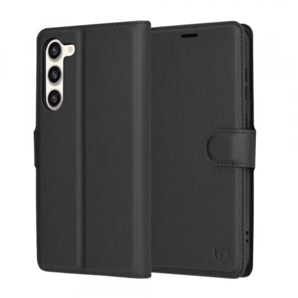 Husa pentru Samsung Galaxy S23+ S916, Techsuit, Leather Folio, Neagra
