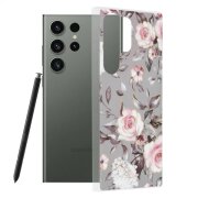 Husa pentru Samsung Galaxy S23 Ultra S918, Techsuit, Marble, Gri