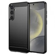 Husa pentru Samsung Galaxy S24 S921, Techsuit, Carbon, Neagra