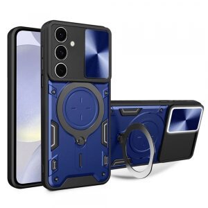 Husa pentru Samsung Galaxy S24+ S926, Techsuit, CamGuard Pro, Albastra