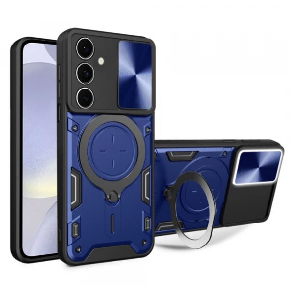 Husa pentru Samsung Galaxy S24+ S926, Techsuit, CamGuard Pro, Albastra