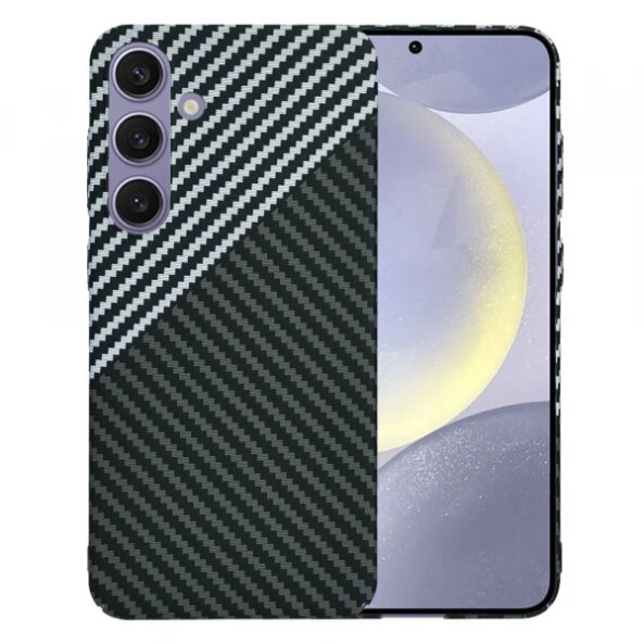 Husa pentru Samsung Galaxy S24+ S926, Techsuit, Carbonite FiberShell, Gri