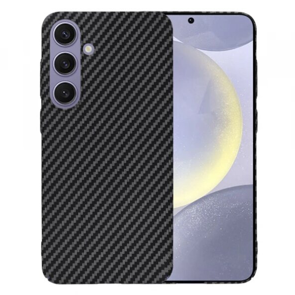 Husa pentru Samsung Galaxy S24+ S926, Techsuit, Carbonite FiberShell, Neagra