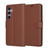 Husa pentru Samsung Galaxy S24+ S926, Techsuit, Leather Folio, Maro