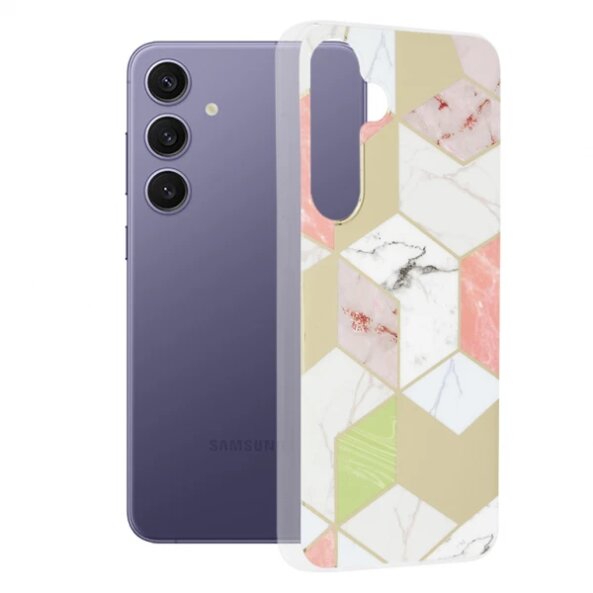 Husa pentru Samsung Galaxy S24+ S926, Techsuit, Marble, Mov