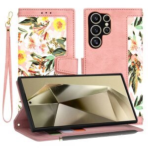 Husa pentru Samsung Galaxy S24 Ultra S928, Techsuit, FlipCraft, Roz