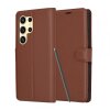 Husa pentru Samsung Galaxy S24 Ultra S928, Techsuit, Leather Folio, Maro