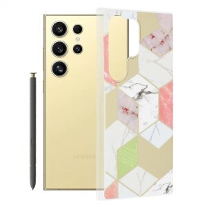 Husa pentru Samsung Galaxy S24 Ultra S928, Techsuit, Marble, Mov