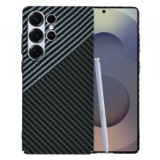 Husa pentru Samsung Galaxy S25 Ultra S938, Techsuit, Carbonite FiberShell, Gri