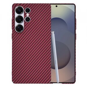 Husa pentru Samsung Galaxy S25 Ultra S938, Techsuit, Carbonite FiberShell, Rosie