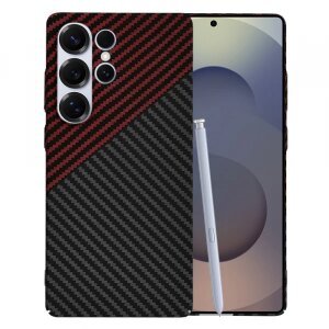 Husa pentru Samsung Galaxy S25 Ultra S938, Techsuit, Carbonite FiberShell Vortex, Rosie