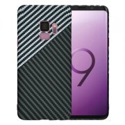 Husa pentru Samsung Galaxy S9 G960, Techsuit, Carbonite FiberShell, Gri