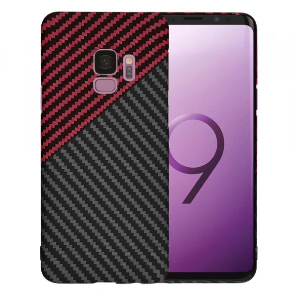 Husa pentru Samsung Galaxy S9 G960, Techsuit, Carbonite FiberShell Vortex, Rosie
