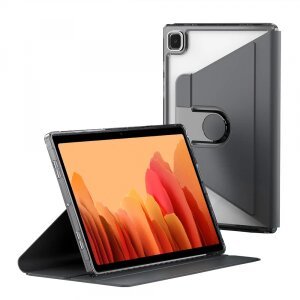 Husa pentru Samsung Galaxy Tab A7 10.4 (2020) / Tab A7 10.4 (2022), Techsuit, Crystal Vision, Neagra