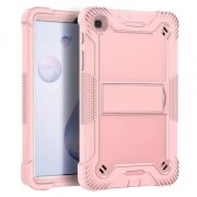 Husa pentru Samsung Galaxy Tab A7 Lite, Techsuit, Rugged TabShell, Roz