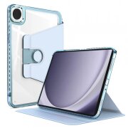 Husa pentru Samsung Galaxy Tab A9+, Techsuit, Crystal Vision, Bleu