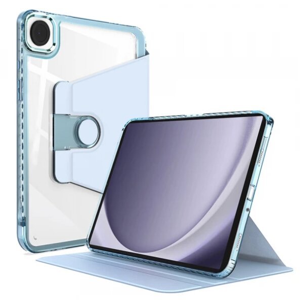 Husa pentru Samsung Galaxy Tab A9+, Techsuit, Crystal Vision, Bleu