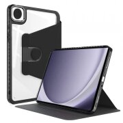 Husa pentru Samsung Galaxy Tab A9+, Techsuit, Crystal Vision, Neagra