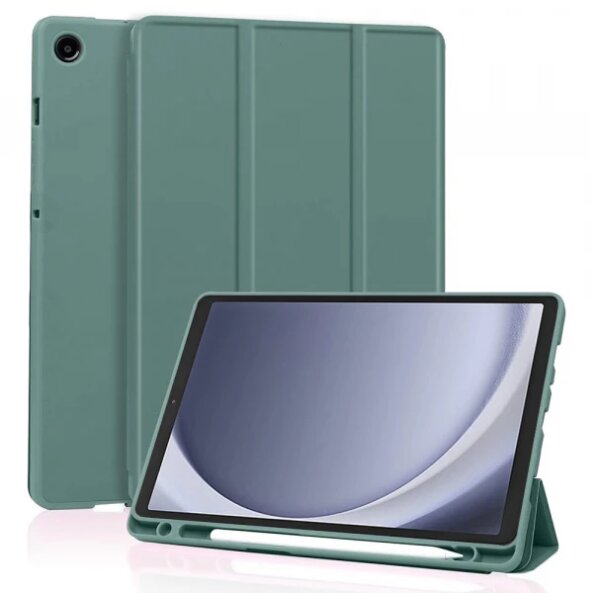 Husa pentru Samsung Galaxy Tab A9, Techsuit, Flex Trifold, Verde