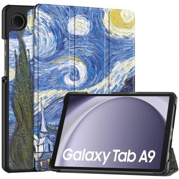 Husa pentru Samsung Galaxy Tab A9, Techsuit, FoldPro Starry Night, Multicolor