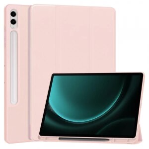 Husa pentru Samsung Galaxy Tab S10+ / Tab S9 FE+ / Tab S9+, Techsuit, Flex Trifold, Roz