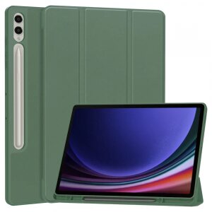 Husa pentru Samsung Galaxy Tab S10+ / Tab S9 FE+ / Tab S9+, Techsuit, Flex Trifold, Verde