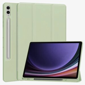 Husa pentru Samsung Galaxy Tab S10+ / Tab S9 FE+ / Tab S9+, Techsuit, Flex Trifold, Verde Deschis