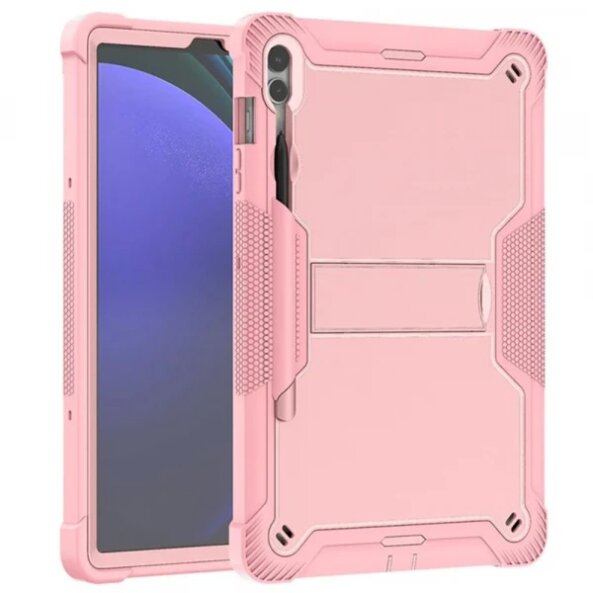 Husa pentru Samsung Galaxy Tab S10+ / Tab S9 FE+ / Tab S9+, Techsuit, Rugged TabShell, Roz