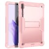 Husa pentru Samsung Galaxy Tab S7 FE, Techsuit, Rugged TabShell, Roz