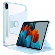 Husa pentru Samsung Galaxy Tab S8 / Tab S7 T875 / Tab S7 T870, Techsuit, Crystal Vision, Bleu
