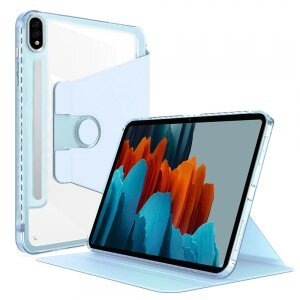 Husa pentru Samsung Galaxy Tab S8 / Tab S7 T875 / Tab S7 T870, Techsuit, Crystal Vision, Bleu