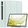 Husa pentru Samsung Galaxy Tab S8+ / Tab S7+, Techsuit, Flex Trifold, Bleu