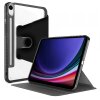 Husa pentru Samsung Galaxy Tab S9 FE / Tab S9 / Tab S10 FE, Techsuit, Crystal Vision, Neagra