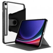 Husa pentru Samsung Galaxy Tab S9 FE / Tab S9 / Tab S10 FE, Techsuit, Crystal Vision, Neagra