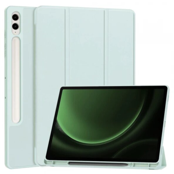 Husa pentru Samsung Galaxy Tab S9 FE+, Techsuit, Flex Trifold, Bleu