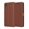 Husa pentru Samsung Galaxy Xcover7 G556, Techsuit, Leather Folio, Maro