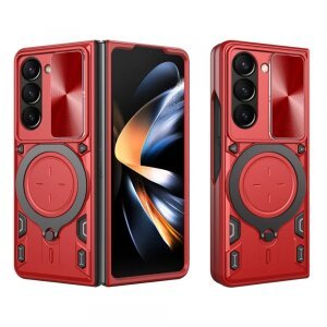 Husa pentru Samsung Galaxy Z Fold5 F946, Techsuit, CamGuard Pro, Rosie