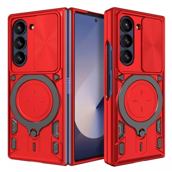 Husa pentru Samsung Galaxy Z Fold6 F956, Techsuit, CamGuard Pro, Rosie