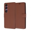 Husa pentru Sony Xperia 1 VI, Techsuit, Leather Folio, Maro
