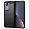Husa pentru Xiaomi 12 Pro, Techsuit, Carbon, Neagra