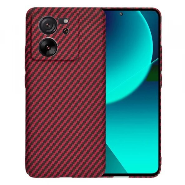 Husa pentru Xiaomi 13T Pro / 13T, Techsuit, Carbonite FiberShell, Rosie